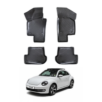 Volkswagen Beetle Floor Mats 2011-2026, TPE All Weather, Non Slip Car Interior Floor Liner