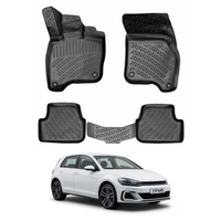 Volkswagen e-Golf Floor Mats 2014-2020, TPE All Weather, Non Slip Car Interior Floor Liner