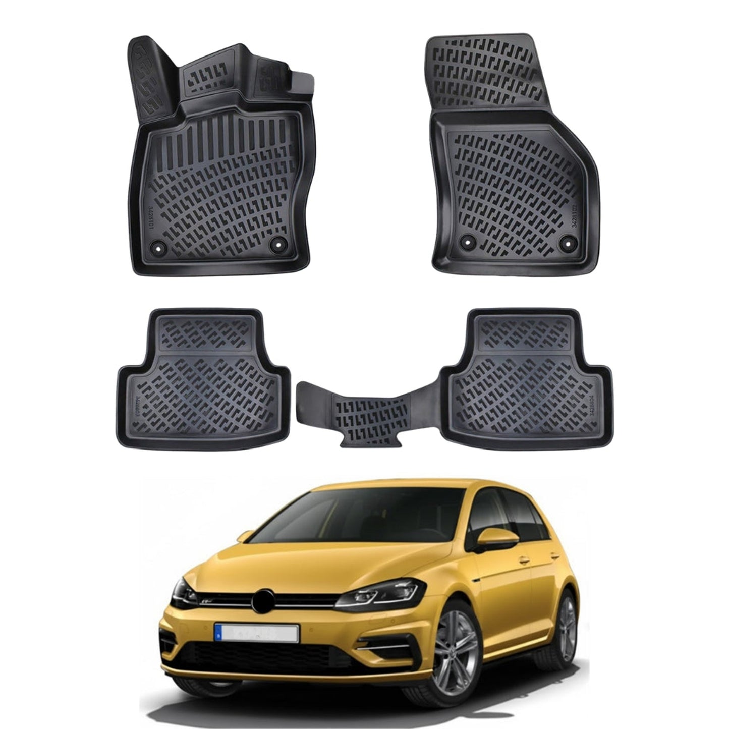Volkswagen Golf Floor Mats 2019-2026 - Auto Accessory