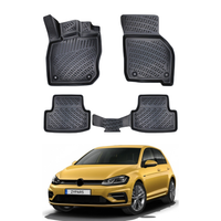 Volkswagen Golf Floor Mats 2019-2026, TPE All Weather, Non Slip Car Interior Floor Liner