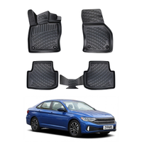Volkswagen Jetta Floor Mats 2019-2026, TPE All Weather, Non Slip Car Interior Floor Liner
