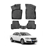 Volkswagen Passat B6 Floor Mats 2005-2010, TPE All Weather, Non Slip Car Interior Floor Liner
