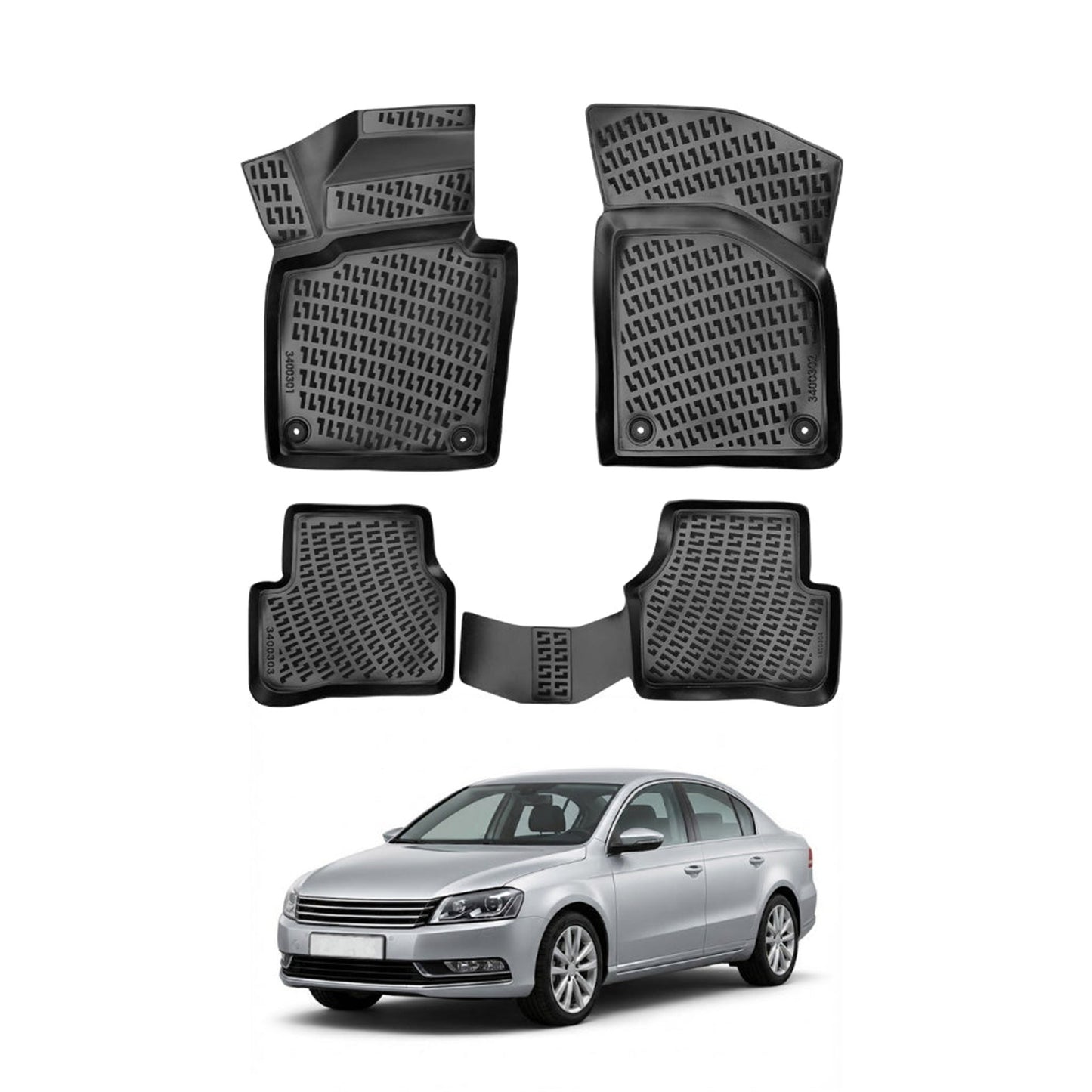 Volkswagen Passat B7 Floor Mats 2010-2015 - Auto Accessory