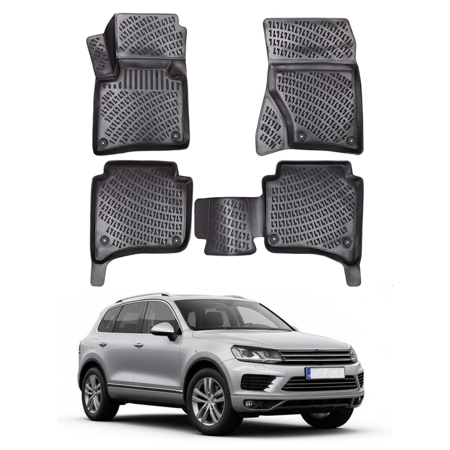 Volkswagen Touareg Floor Mats 2010-2018 - Auto Accessory SKU: 1174