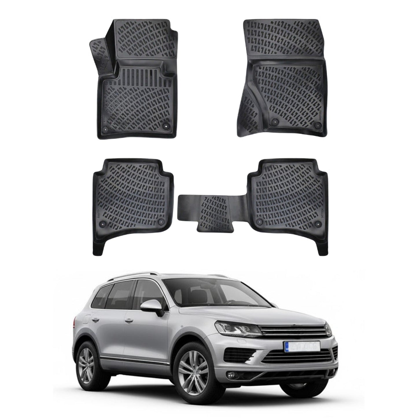 Volkswagen Touareg Floor Mats 2010-2018 - Auto Accessory SKU: 1175