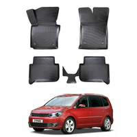 Volkswagen Touran Floor Mats 2003-2014, TPE All Weather, Non Slip Car Interior Floor Liner