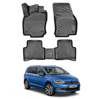 Volkswagen Touran Floor Mats 2015-2026, TPE All Weather, Non Slip Car Interior Floor Liner