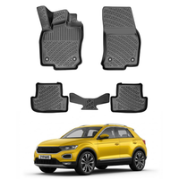 Volkswagen T-Roc Floor Mats 2017-2026, TPE All Weather, Non Slip Car Interior Floor Liner