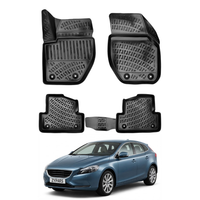 Volvo V40 Floor Mats 2012-2019, TPE All Weather, Non Slip Car Interior Floor Liner