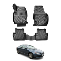 Volvo S80 Floor Mats 2006-2016, TPE All Weather, Non Slip Car Interior Floor Liner