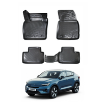 Volvo C40 Recharge Floor Mats 2021-2026, TPE All Weather, Non Slip Car Interior Floor Liner
