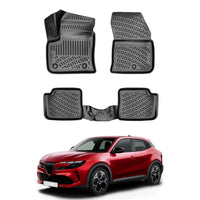Alfa Romeo Junior Elettrica Floor Mats 2024-2026, TPE All Weather, Non Slip Car Interior Floor Liner