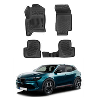 Alfa Romeo Junior Ibrida Floor Mats 2024-2026, TPE All Weather, Non Slip Car Interior Floor Liner