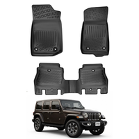 Jeep Wrangler Unlimited Floor Mats 2019-2026, TPE All Weather, Non Slip Car Interior Floor Liner