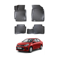 Kia Pegas Floor Mats 2017-2026, TPE All Weather, Non Slip Car Interior Floor Liner