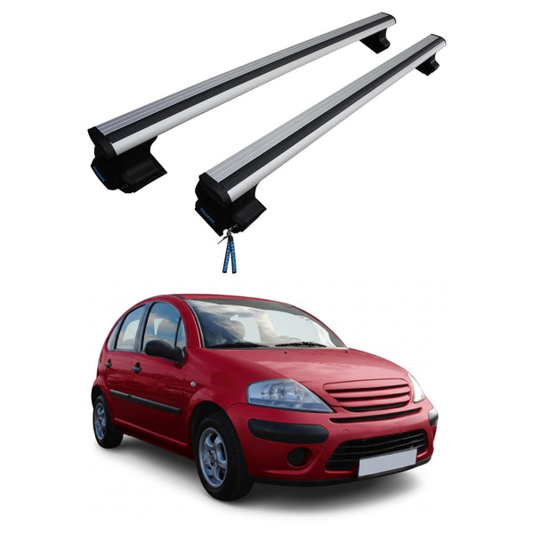 Roof Rack Cross Bars for Citroen C3 2003-2009 120 CM, 75 Kg / 165 lbs Load