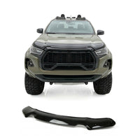 Toyota Hilux Hood Deflector 2021-2026, Hood Bug Shield, ABS Black