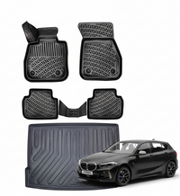 BMW 1 Series F40 Floor Mats and Cargo Liner 2019-2024, All Weather TPE Front, Rear & Cargo Set