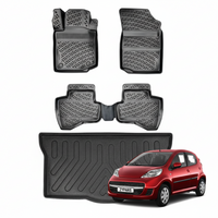 Peugeot 107 Floor Mats and Cargo Liner 2005-2014, All Weather TPE Front, Rear & Cargo Set
