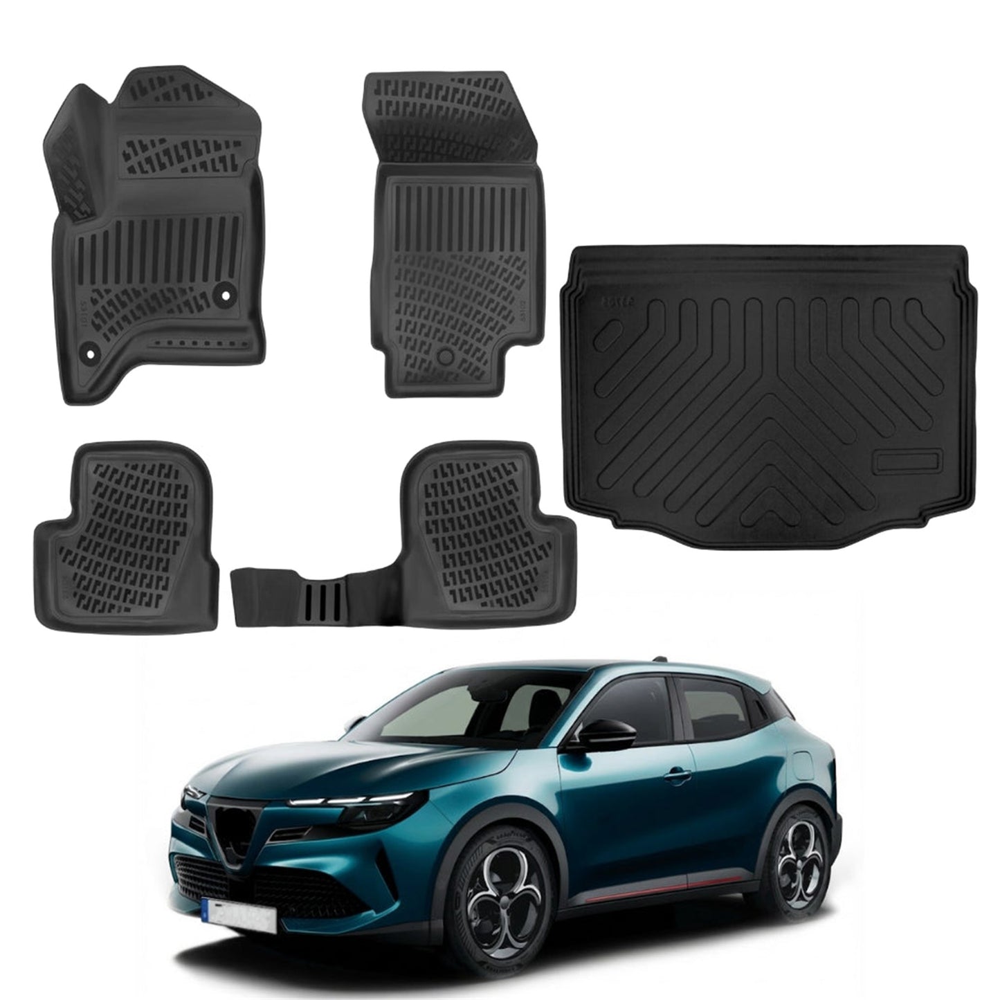 Alfa Romeo Junior Ibrida Floor Mats and Cargo Liner 2024-2026 - Auto Accessory