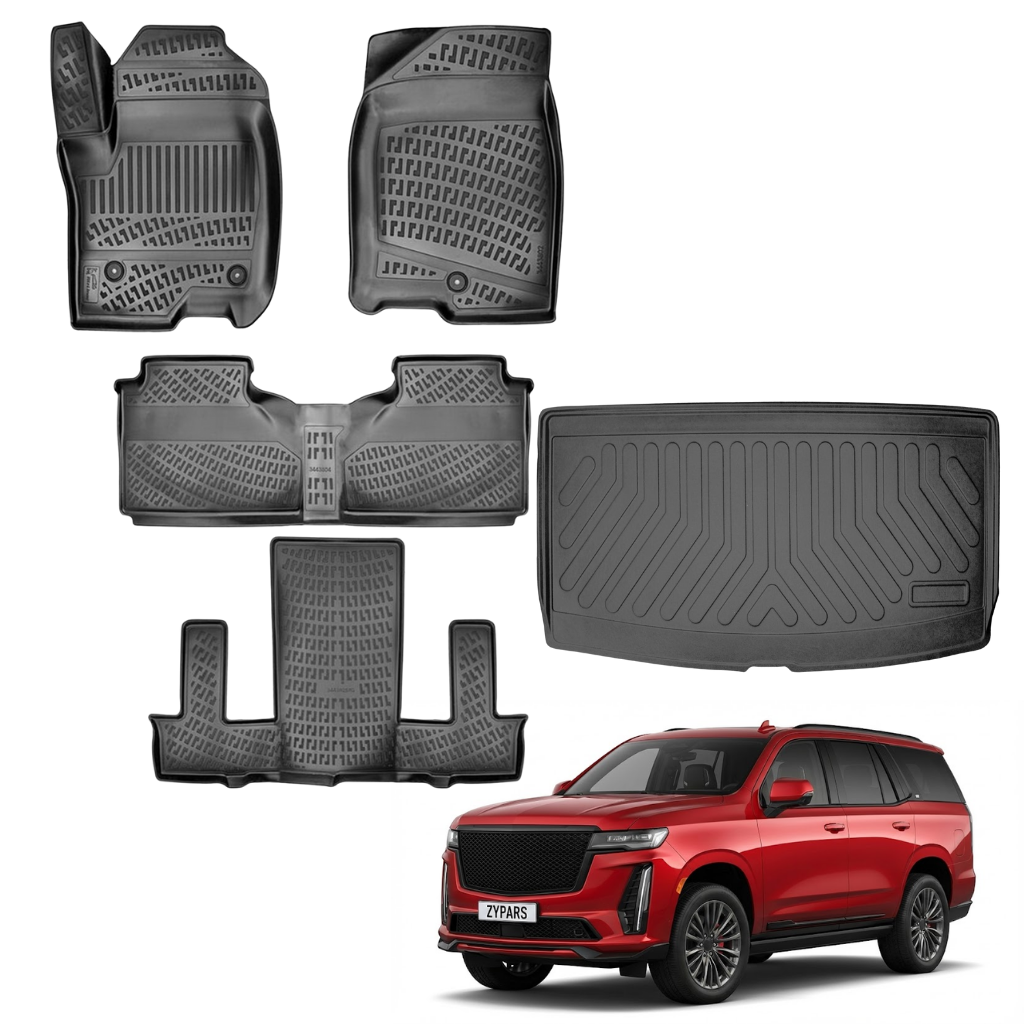 Cadillac Escalade Floor Mats and Cargo Liner 2021-2026