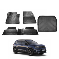 Citroen C5 Aircross Floor Mats and Cargo Liner 2022-2026, All Weather TPE Front, Rear & Cargo Set
