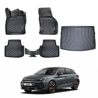 Cupra Leon Floor Mats and Cargo Liner 2023-2026, All Weather TPE Front, Rear & Cargo Set