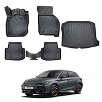 Cupra Leon Floor Mats and Cargo Liner 2023-2026, All Weather TPE Front, Rear & Cargo Set