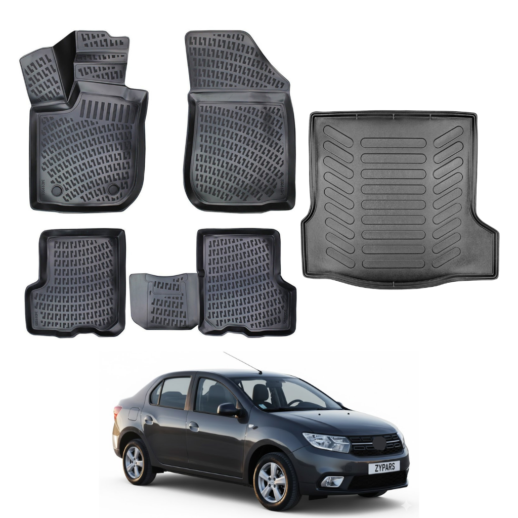 Dacia Logan Floor Mats and Cargo Liner 2013-2021