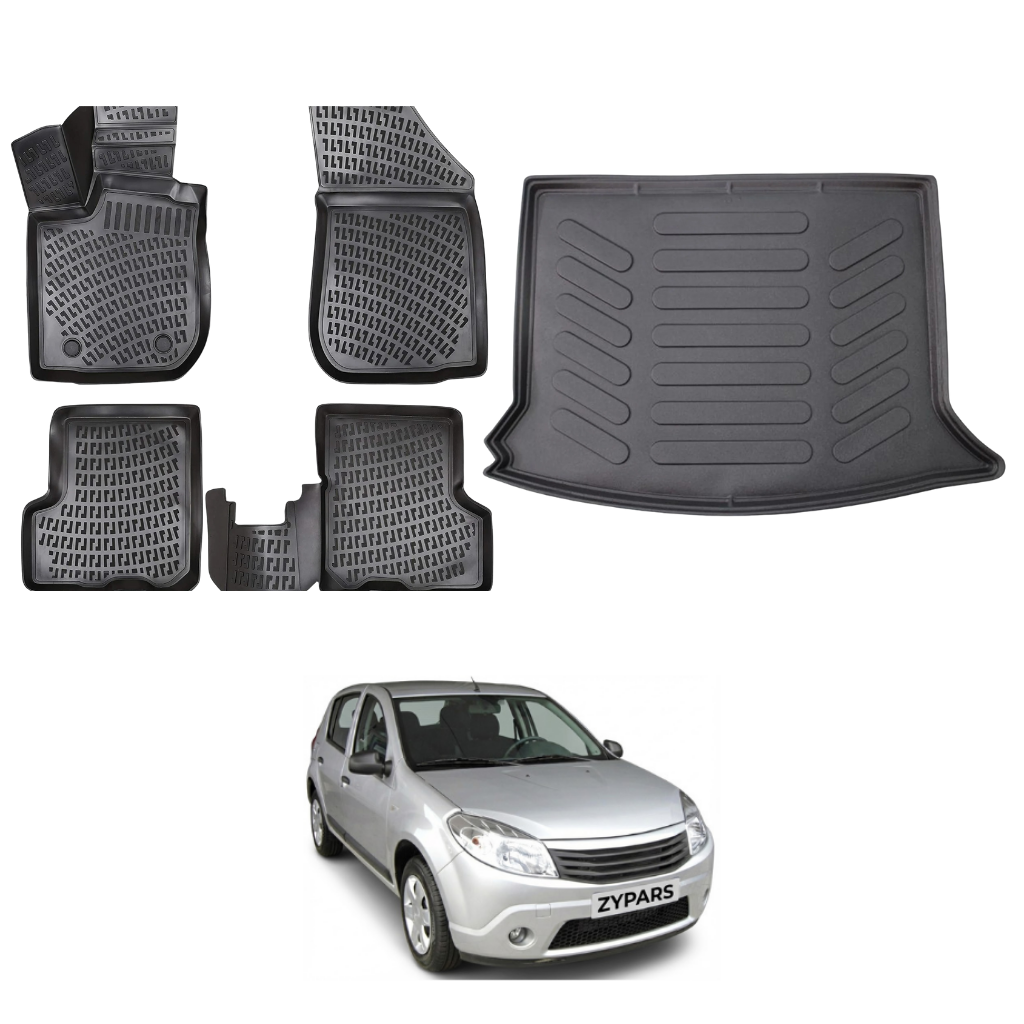 Dacia Sandero Floor Mats and Cargo Liner 2007-2012