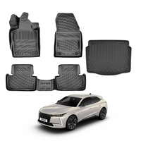 DS 4 Floor Mats and Cargo Liner 2021-2026, All Weather TPE Front, Rear & Cargo Set