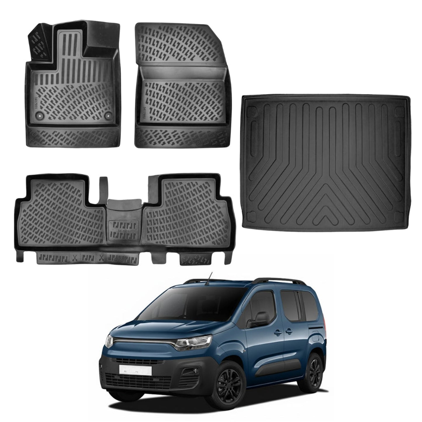 Fiat Doblo Floor Mats and Cargo Liner 2023-2026 - Auto Accessory