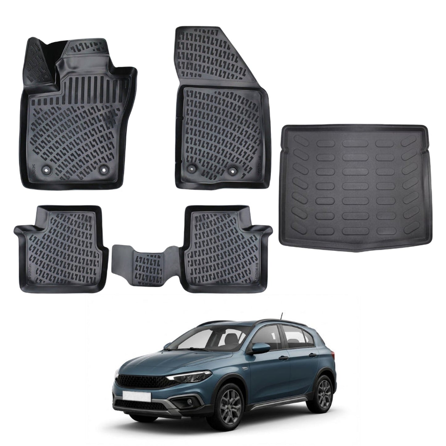 Fiat Egea Cross Floor Mats and Cargo Liner 2020-2026 - Auto Accessory