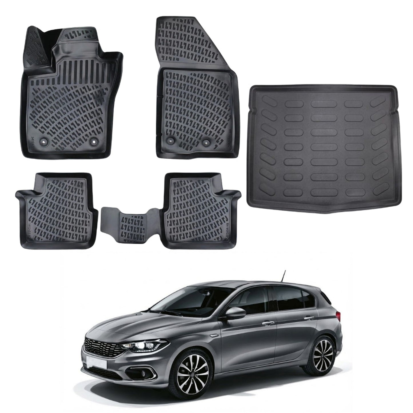 Fiat Tipo Floor Mats and Cargo Liner 2015-2026 - Auto Accessory