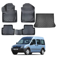 Ford Connect Floor Mats and Cargo Liner 2002-2013, All Weather TPE Front, Rear & Cargo Set