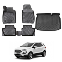 Ford Ecosport Floor Mats and Cargo Liner 2016-2026, All Weather TPE Front, Rear & Cargo Set