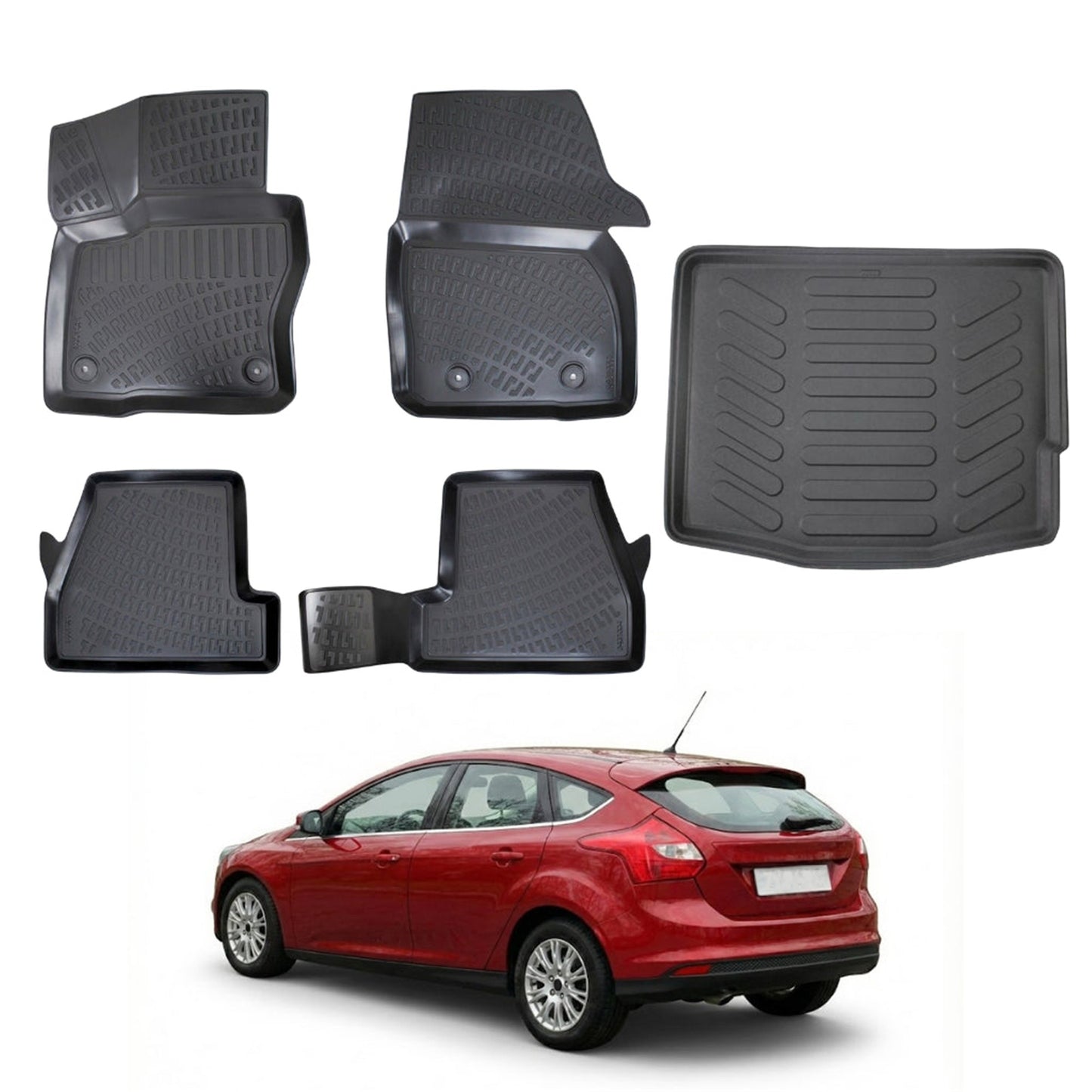 Ford Focus Floor Mats and Cargo Liner 2011-2014 - Auto Accessory