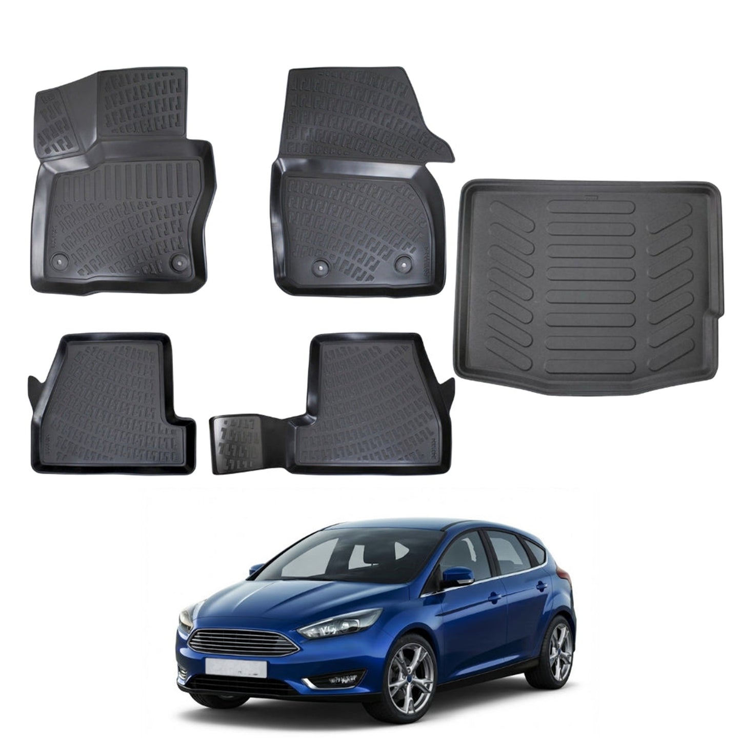 Ford Focus Floor Mats and Cargo Liner 2014-2018 - Auto Accessory