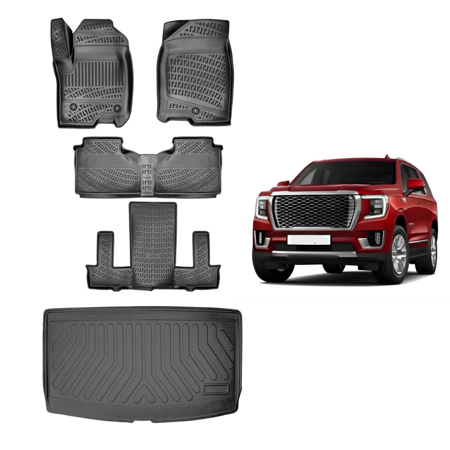 GMC Yukon Denali Floor Mats and Cargo Liner 2021-2026 - Auto Accessory