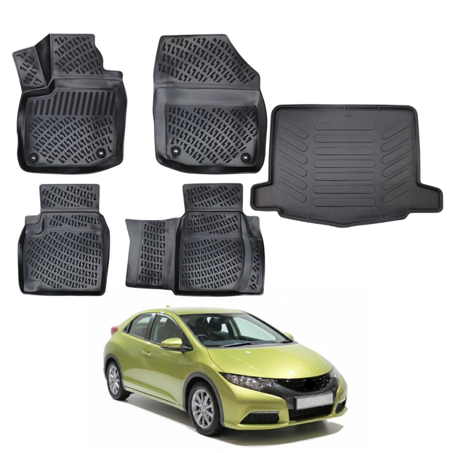Honda Civic Floor Mats and Cargo Liner 2012-2016 - Auto Accessory