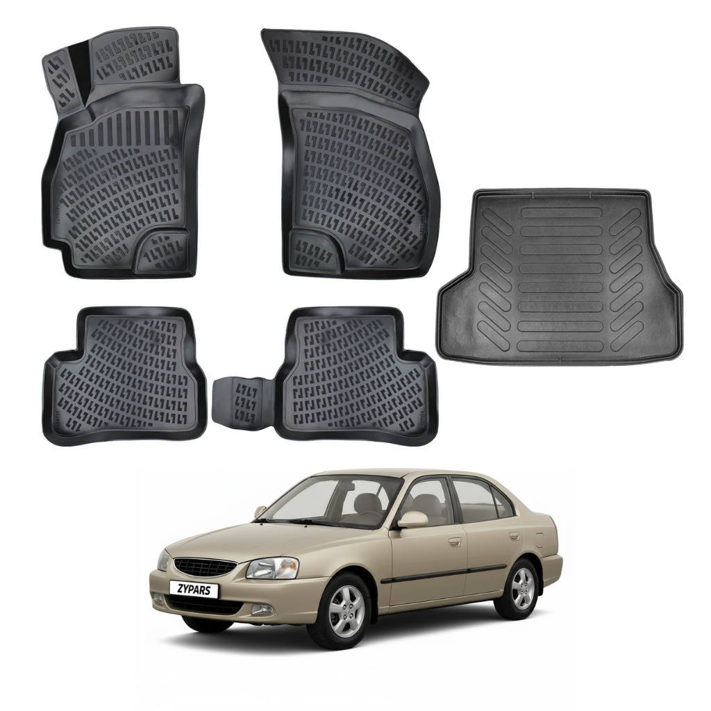Hyundai Accent Admire Floor Mats and Cargo Liner 2000-2005
