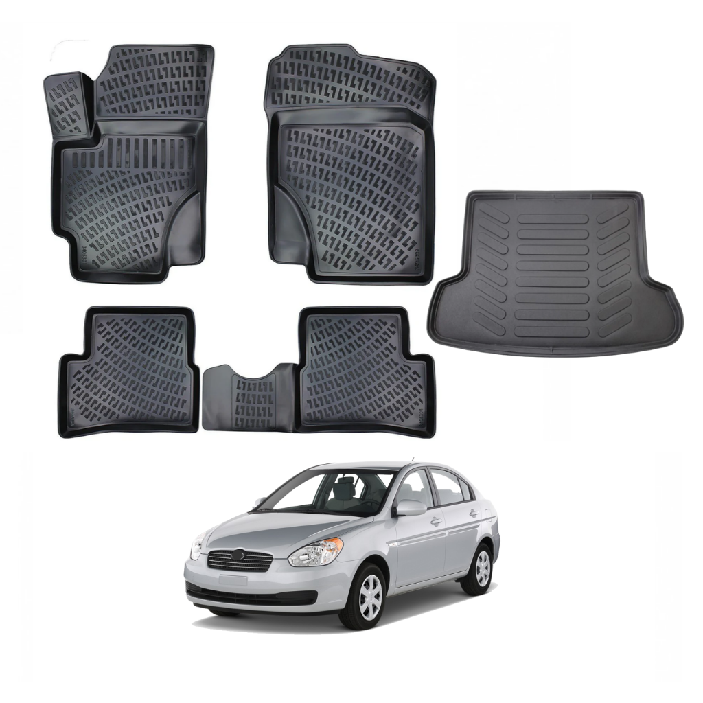 Hyundai Accent Era Floor Mats and Cargo Liner 2006-2012