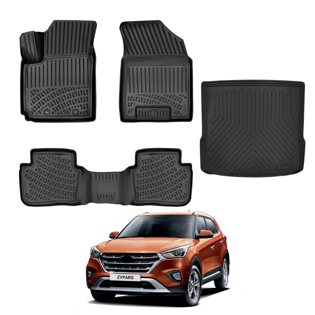 Hyundai Creta Floor Mats and Cargo Liner 2020-2026