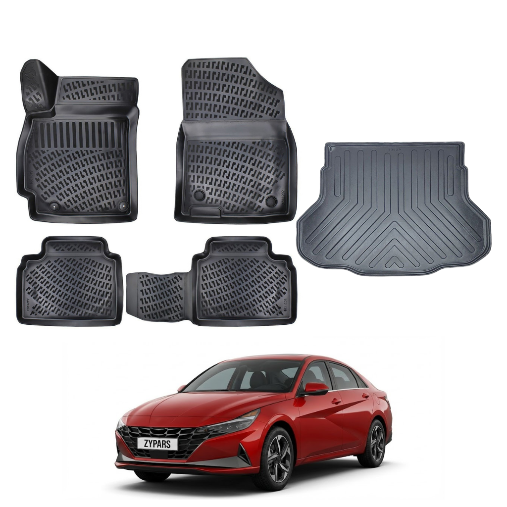 Hyundai Elantra Floor Mats and Cargo Liner 2020-2026
