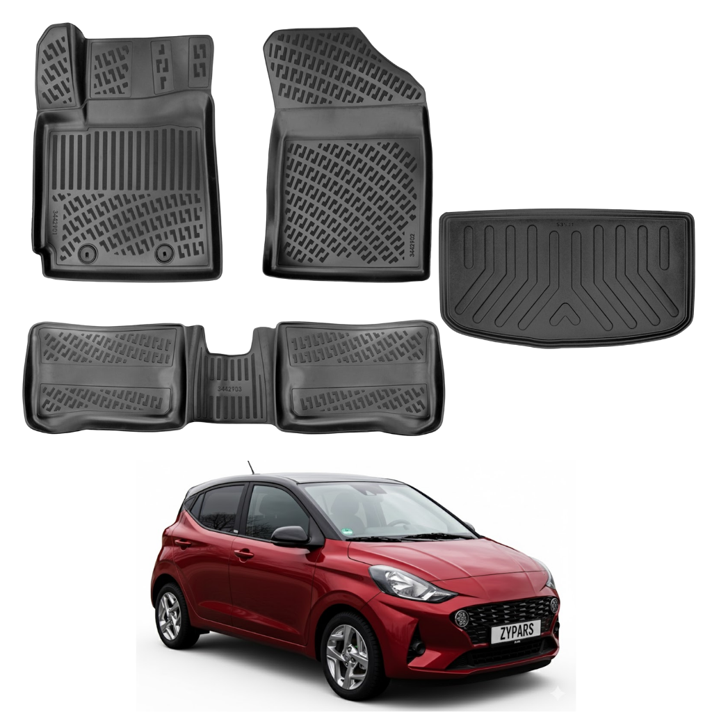 Hyundai i10 Floor Mats and Cargo Liner 2019-2026