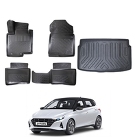 Hyundai i20 Floor Mats and Cargo Liner 2020-2026, All Weather TPE Front, Rear & Cargo Set
