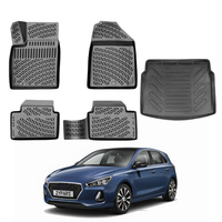 Hyundai i30 Floor Mats and Cargo Liner 2016-2026, All Weather TPE Front, Rear & Cargo Set