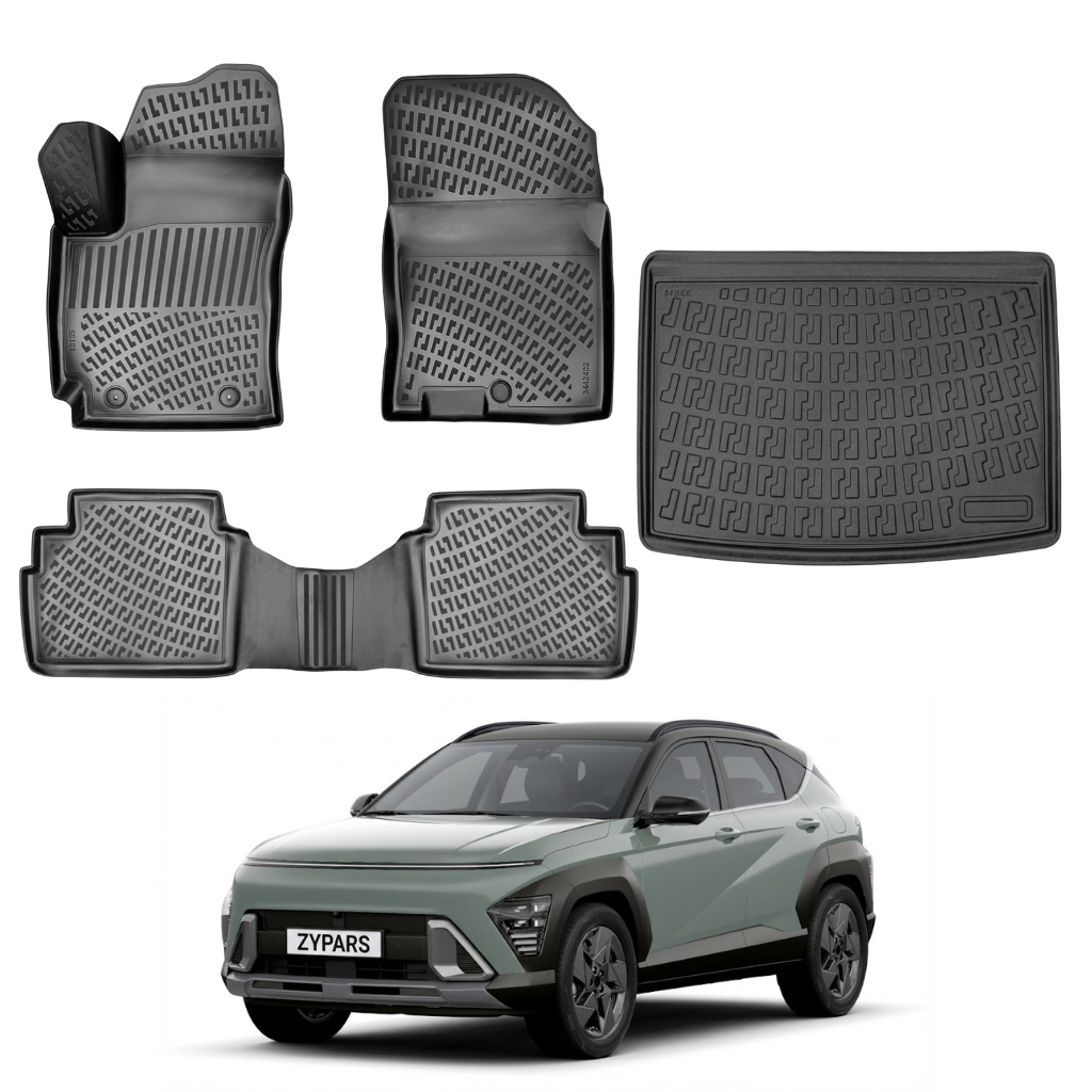 Hyundai Kona Floor Mats and Cargo Liner 2023-2026 - Auto Accessory SKU: 4590