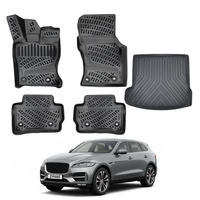 Jaguar F-Pace Floor Mats and Cargo Liner 2016-2020, All Weather TPE Front, Rear & Cargo Set