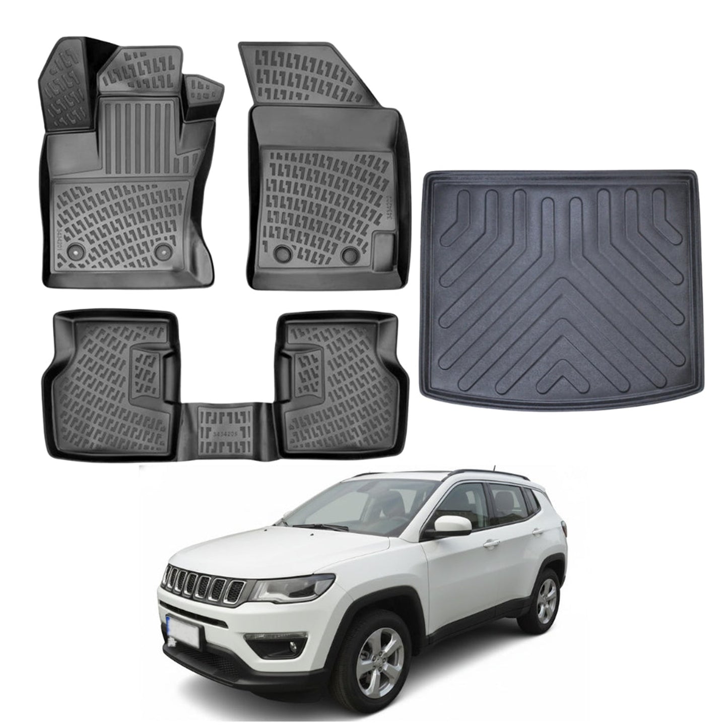 Jeep Compass Floor Mats and Cargo Liner 2017-2026 - Auto Accessory